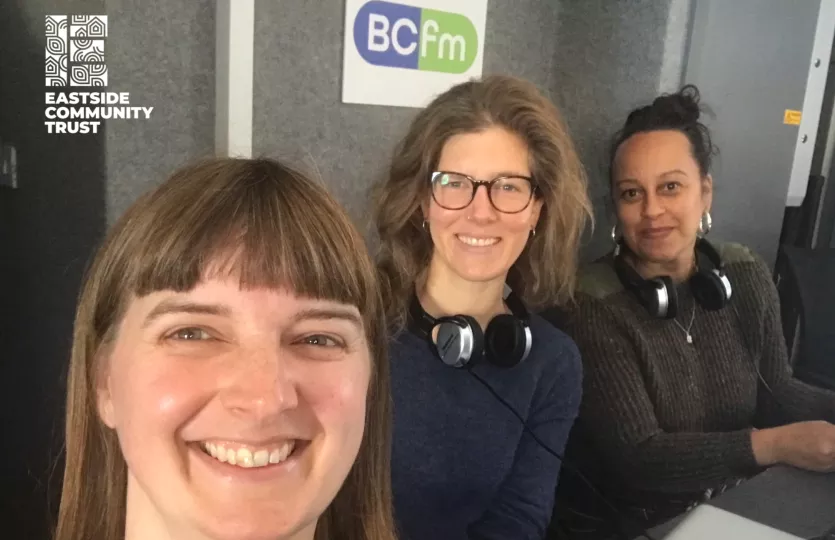 BCFM studio at Easton Community Centre