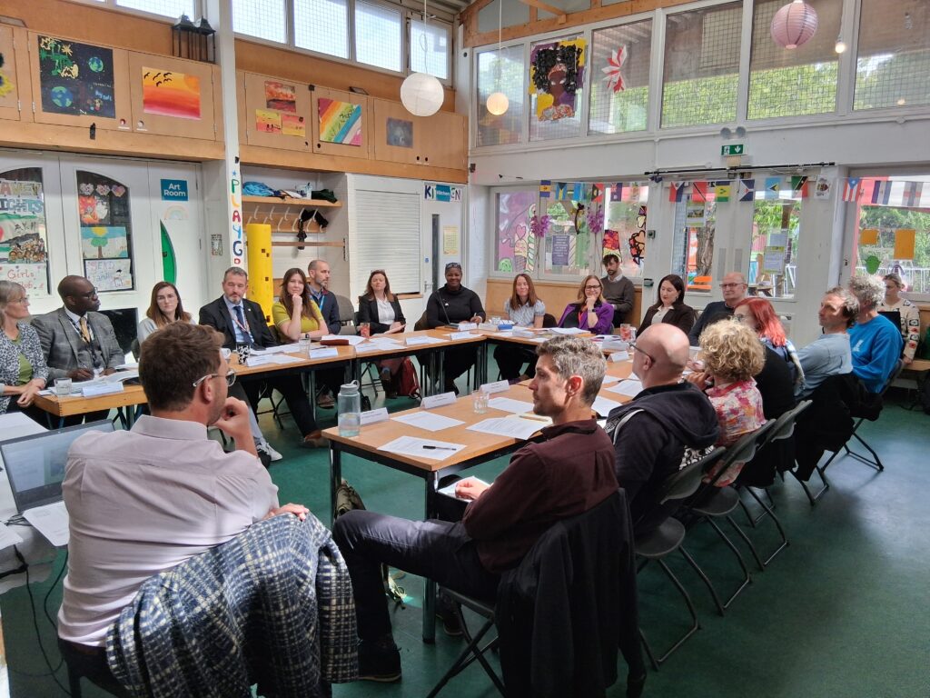 West of England Mayor, Helen Godwin and the new board sat around tables in the hall at Felix Road